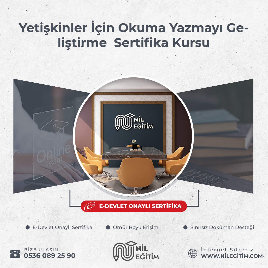 Yetişkinler İçin Okuma Yazmayı Geliştirme Sertifika Kursu
