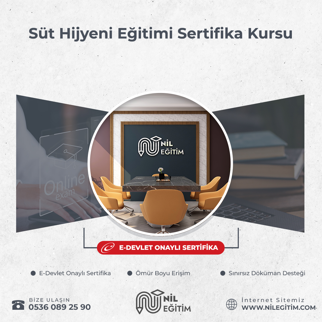 Süt Hijyeni Eğitimi Sertifika Kursu