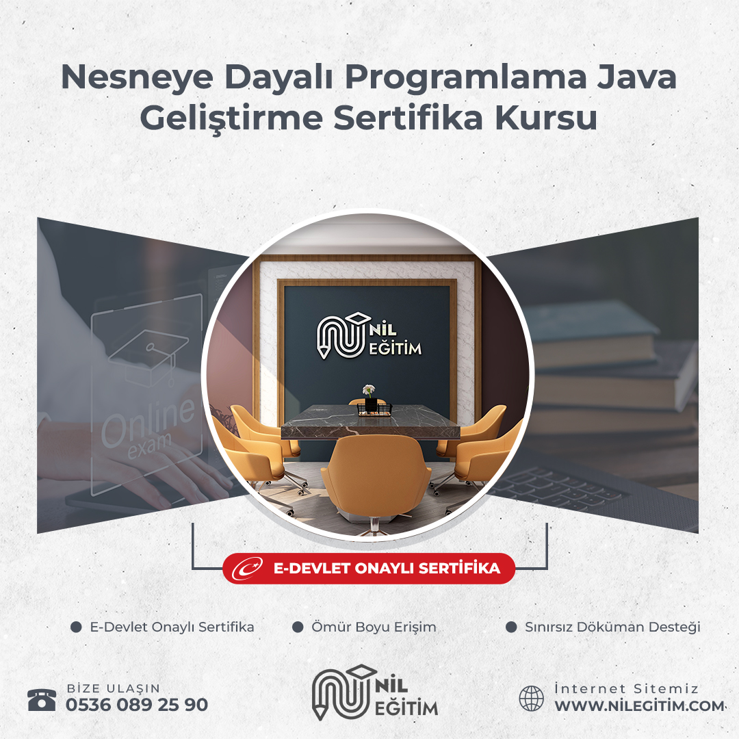 Nesneye Dayalı Programlama Java Geliştirme Sertifika Kursu